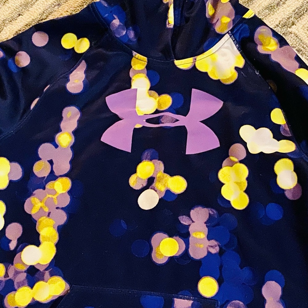 Girls Under Armour hoodie, Sz M - Picture 3 of 3